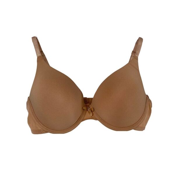 Nude Beige Underwire Bra Womens Size 36C Lightly Lined Secret Treasures Bra - Picture 1 of 9